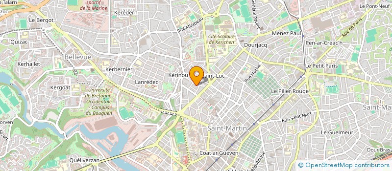 localisation de l'entreprise ABI  BREST