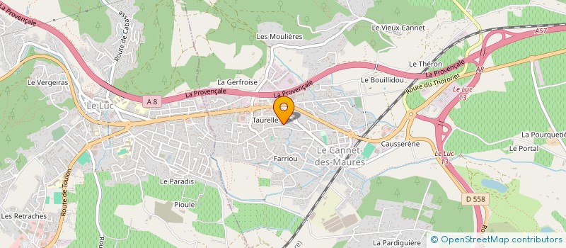 localisation de l'entreprise ABI à LE CANNET-DES-MAURES