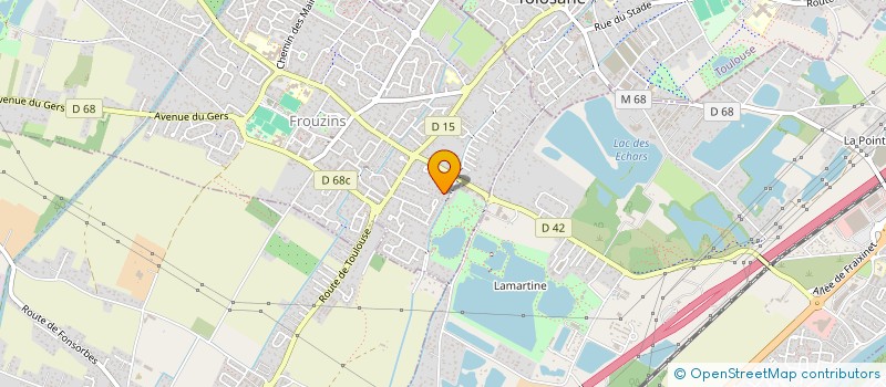 localisation de l'entreprise ABI  FROUZINS