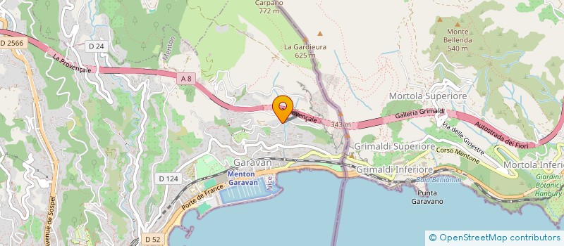 localisation de l'entreprise ABI à MENTON