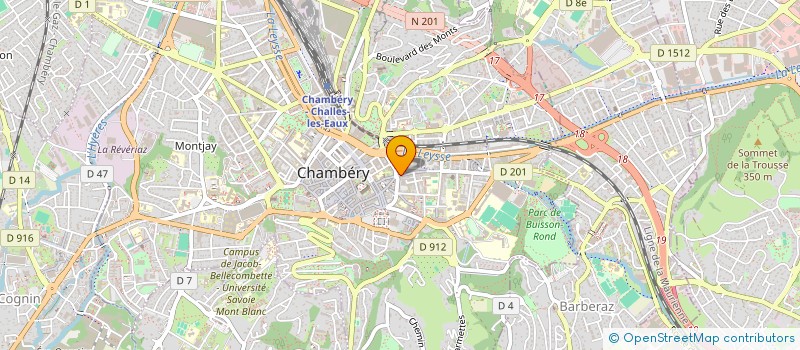 localisation de l'entreprise ABI AKSU BATIMENT ISOLATION à CHAMBERY
