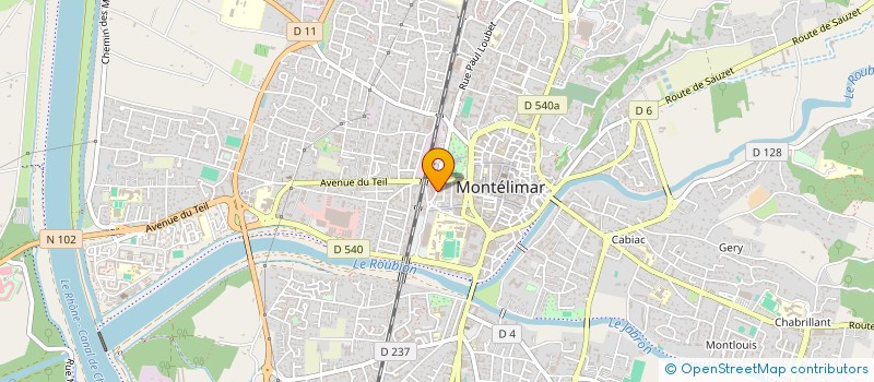 localisation de l'entreprise ABI-AYAD  MONTELIMAR