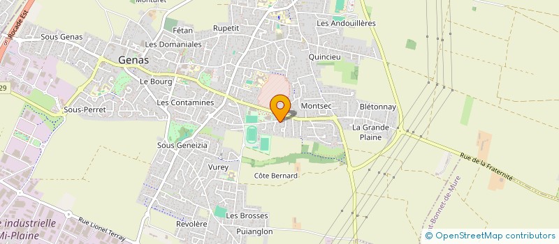 localisation de l'entreprise ABI CONSULTING  GENAS