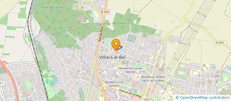 localisation de l'entreprise ABI-COULIBALY CHRYSALIDE  VILLIERS-LE-BEL