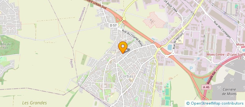 localisation de l'entreprise ABI ET LISA IMMO à CORBAS