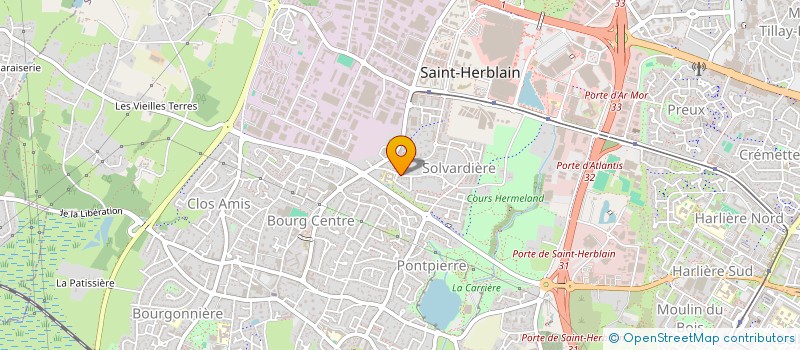 localisation de l'entreprise ABI GVS à SAINT-HERBLAIN