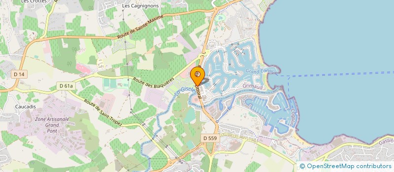 localisation de l'entreprise ABI LEISURE PARKS à GRIMAUD