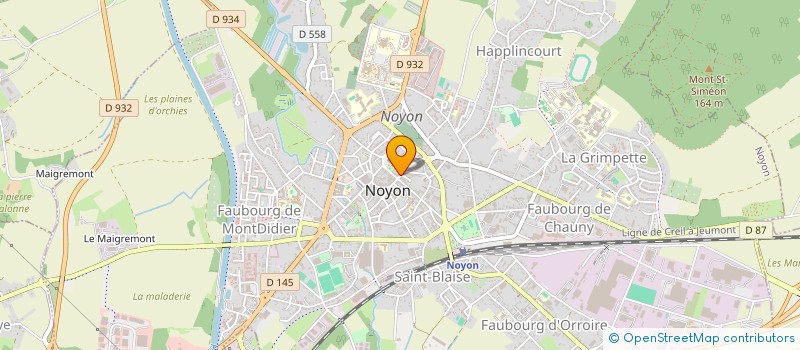 localisation de l'entreprise ABI MINI SUPERMARCHE  NOYON