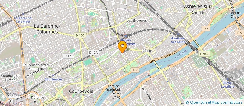 localisation de l'entreprise ABI'PEND IMMO à COURBEVOIE