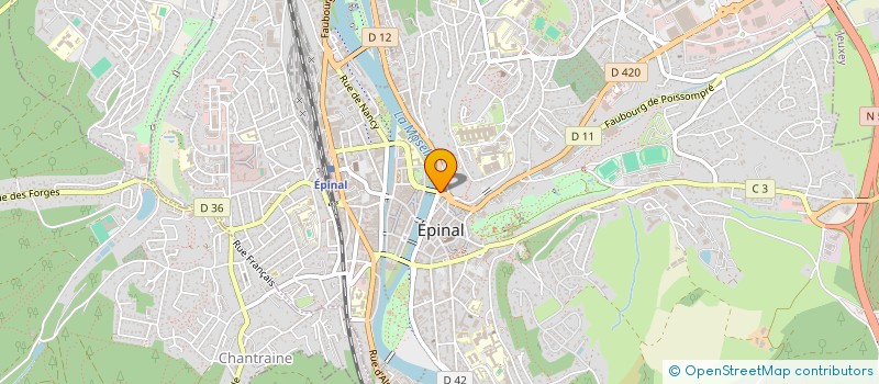 localisation de l'entreprise ABI PORTE ET FENETRE à EPINAL