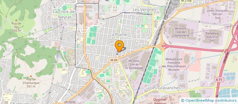 localisation de l'entreprise ABI SHOP à CLERMONT-FERRAND