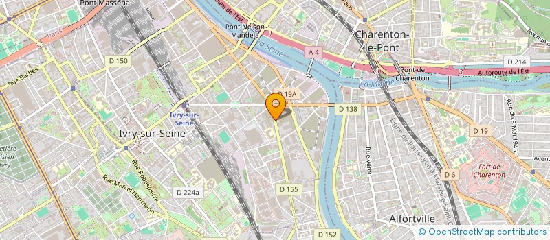 localisation de l'entreprise ABI-TP  IVRY-SUR-SEINE