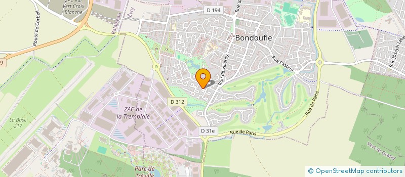 localisation de l'entreprise ABIADE à BONDOUFLE