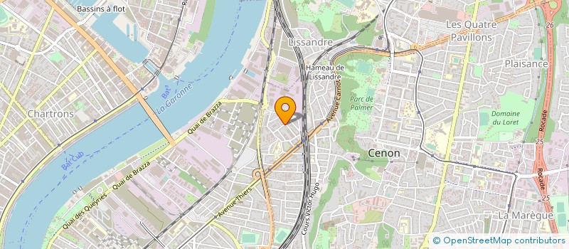 localisation de l'entreprise ABIB à CENON