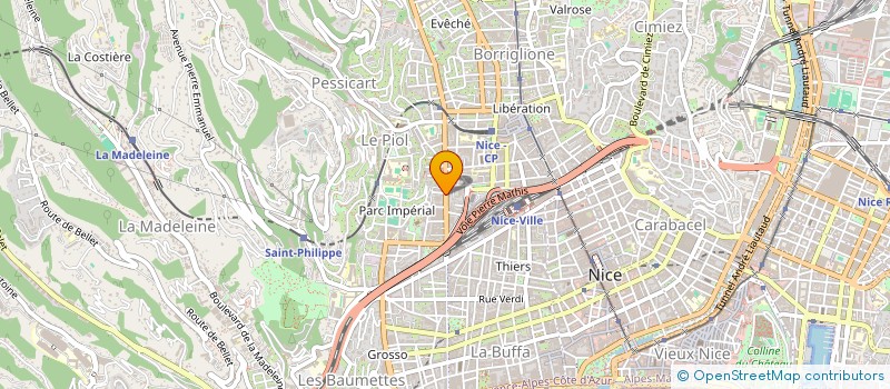 localisation de l'entreprise ABIBA à NICE