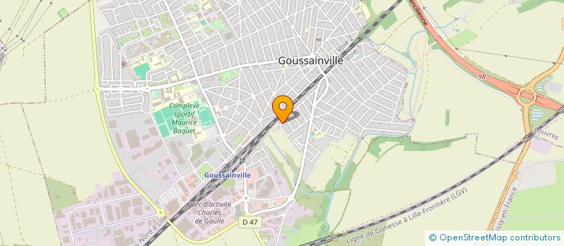 localisation de l'entreprise ABIBAT à GOUSSAINVILLE