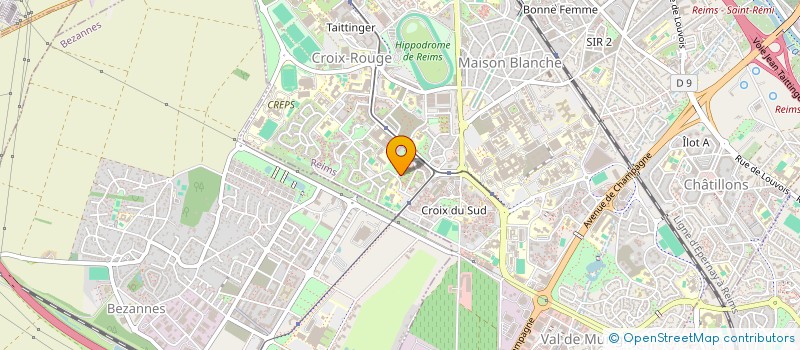 localisation de l'entreprise ABIC BATIMENT à REIMS