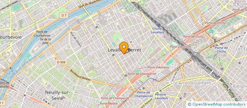localisation de l'entreprise ABIC IMMOBILIER à LEVALLOIS-PERRET
