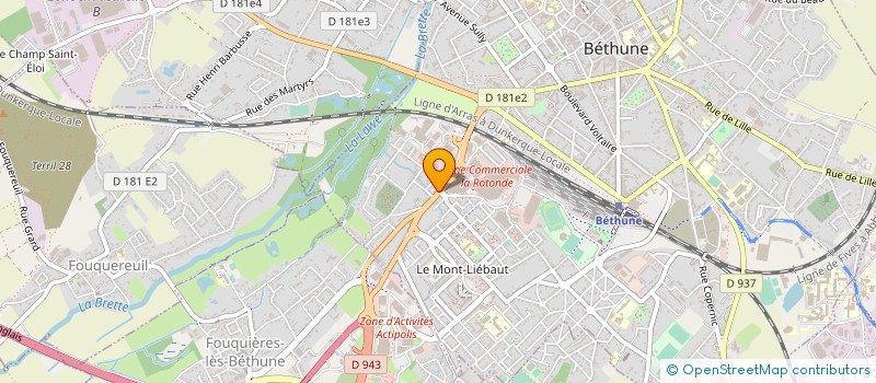 localisation de l'entreprise ABICE PAYS D'ARTOIS à BETHUNE