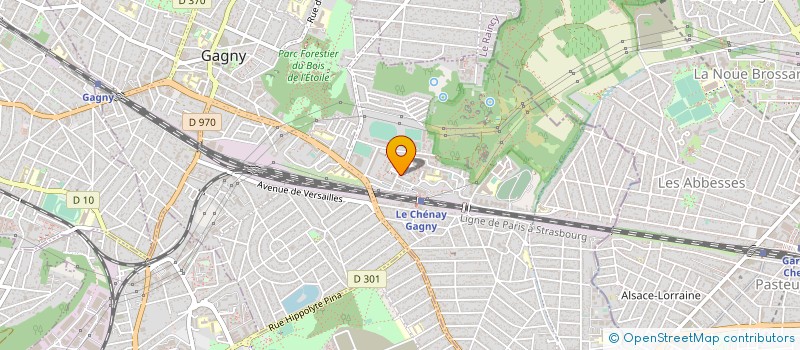 localisation de l'entreprise ABIE SERVICES à LA COURNEUVE