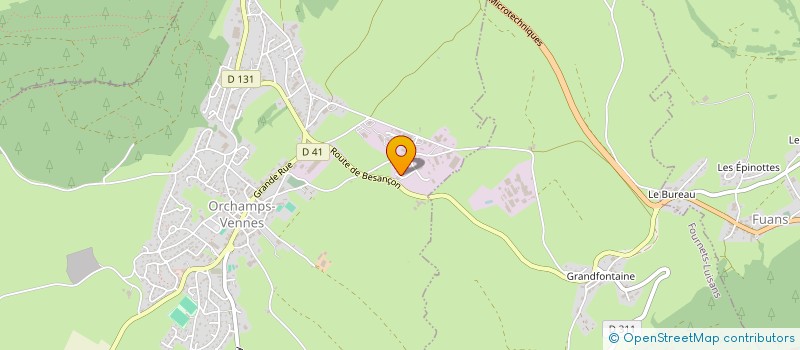 localisation de l'entreprise ABIES  ORCHAMPS-VENNES