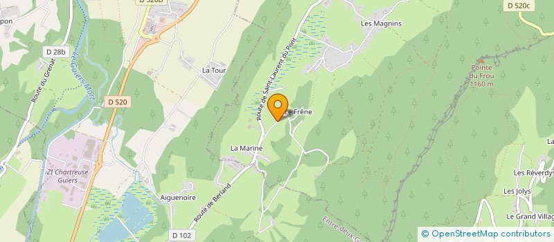 localisation de l'entreprise ABIES  SAINT-CHRISTOPHE-SUR-GUIERS