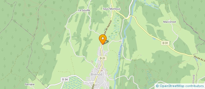 localisation de l'entreprise ABIES ALBA  BRENOD