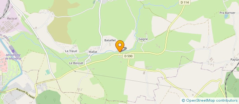 localisation de l'entreprise ABIES TRANSPORTS à MAZEYRAT-D'ALLIER