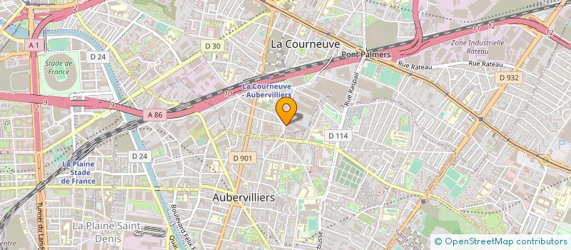 localisation de l'entreprise ABIHA à LA COURNEUVE