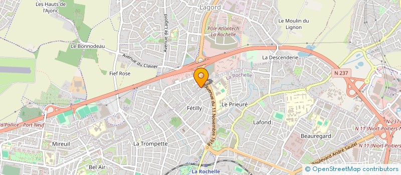 localisation de l'entreprise ABILIO LOPES MACONNERIE  LA ROCHELLE