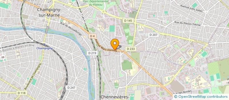 localisation de l'entreprise ABILIO VIEIRA MENUISERIE à CHAMPIGNY-SUR-MARNE