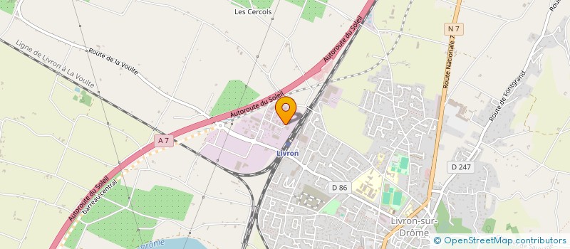 localisation de l'entreprise ABILIS CHAUDRONNERIE  LIVRON-SUR-DROME