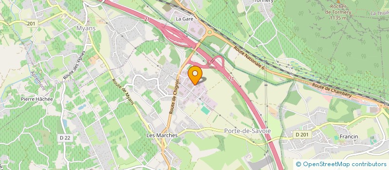 localisation de l'entreprise ABILO BATIMENT  PORTE-DE-SAVOIE