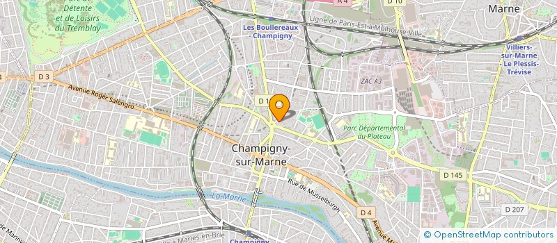 localisation de l'entreprise ABIM à CHAMPIGNY-SUR-MARNE