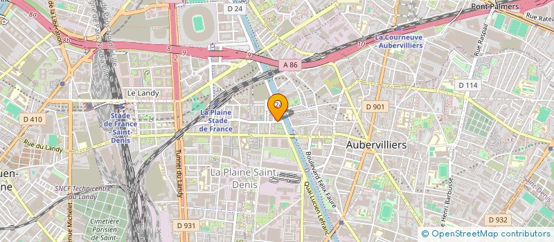 localisation de l'entreprise ABIMEX à AUBERVILLIERS