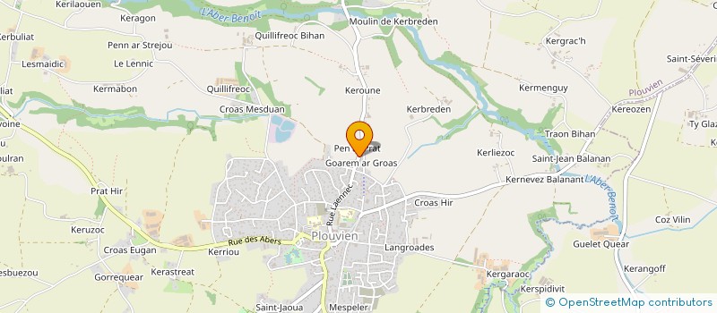 localisation de l'entreprise ABIMMO  PLABENNEC