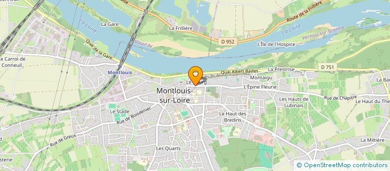 localisation de l'entreprise ABIMO à MONTLOUIS-SUR-LOIRE