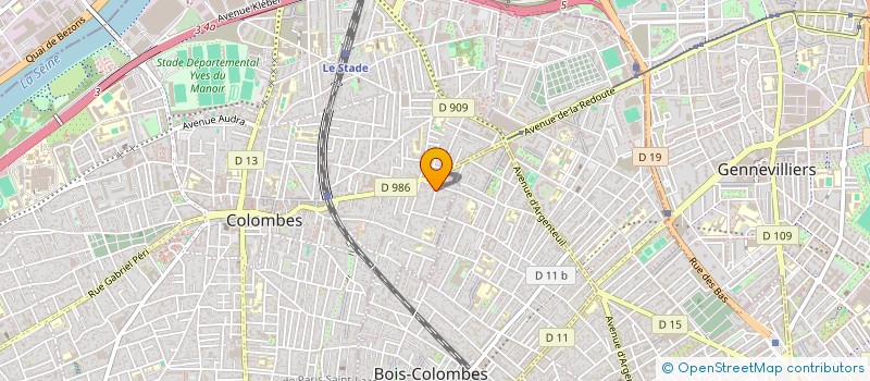 localisation de l'entreprise ABINO à COLOMBES