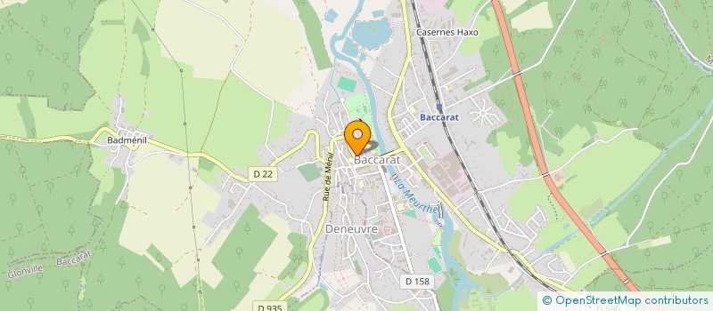 localisation de l'entreprise ABINOVA  BACCARAT