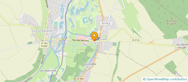 localisation de l'entreprise ABIPA FRANCE à LA CHAUSSEE-D'IVRY