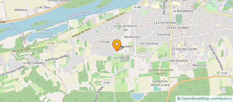 localisation de l'entreprise ABIPA FRANCE - AMB  AMBOISE