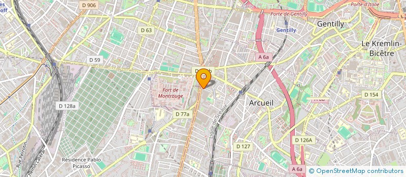 localisation de l'entreprise ABIR  ARCUEIL