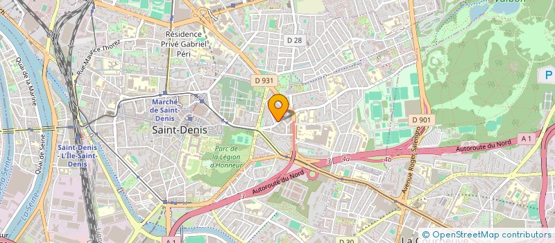 localisation de l'entreprise ABIRA ALIMENTATION à SAINT-DENIS