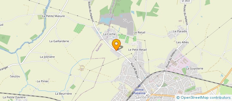 localisation de l'entreprise ABIRAUD à SAINTE-PAZANNE