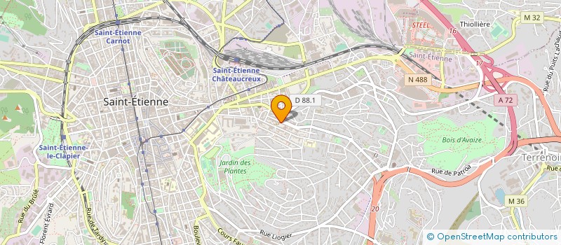 localisation de l'entreprise ABIREOSE  SAINT-ETIENNE