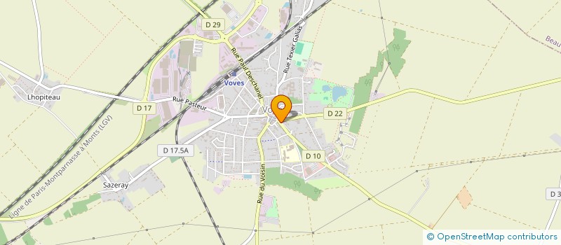 localisation de l'entreprise ABIS IMMO 28  LES VILLAGES VOVEENS