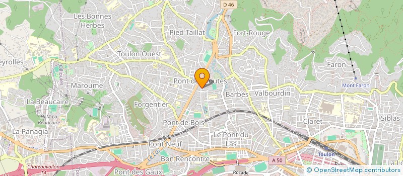 localisation de l'entreprise ABIS INFORMATIQUE  TOULON