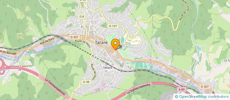 localisation de l'entreprise ABISSE-BUREAUTIQUE  TARARE