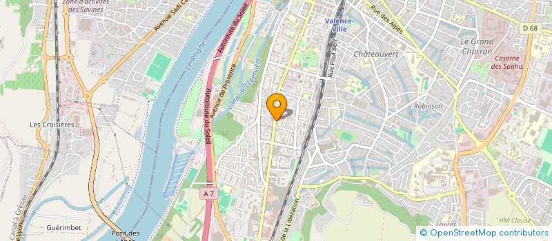 localisation de l'entreprise ABISSET à VALENCE