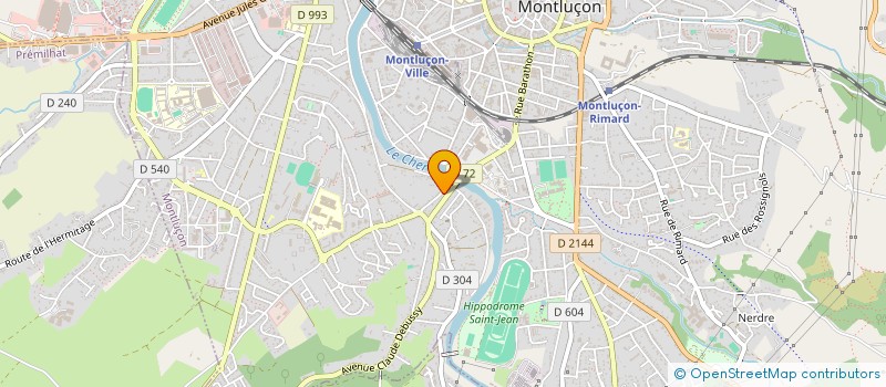 localisation de l'entreprise ABITA à MONTLUCON